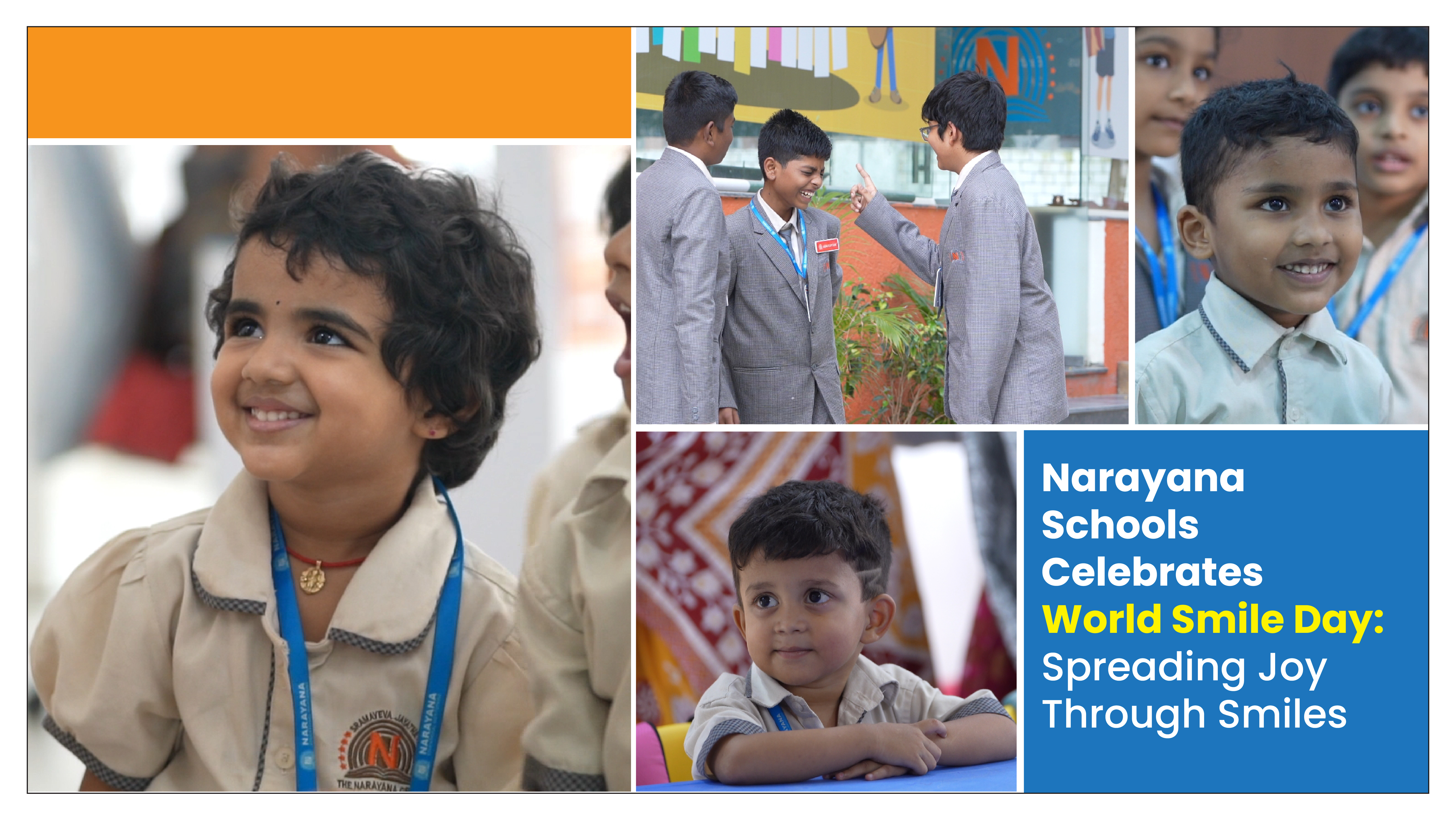Narayana Schools Celebrates World Smile Day: Spreading Joy Through Smiles